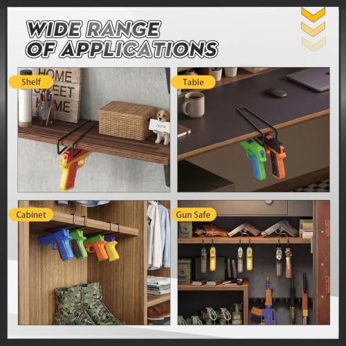 Yaocom 5 Packs for 10 Guns Pistol Rack for Gun Safe Shelf - Image 6