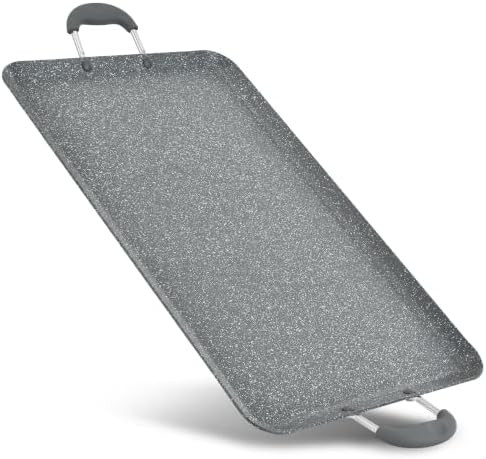 NutriChef Double Burner Griddle | Flat Top Griddle for Stove Top by NutriChef%E2%84%A2Kitchen