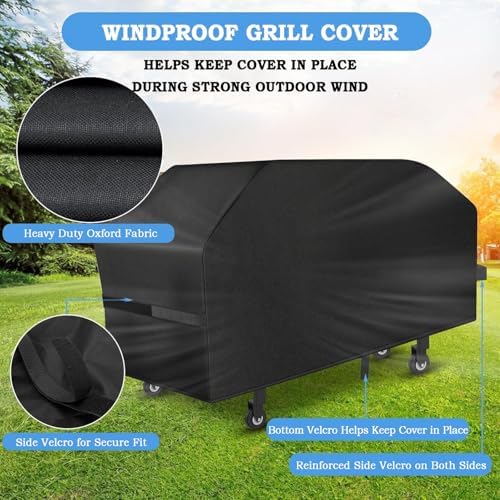 Griddle Cover for Camp Chef FTG900 2018-2026, Flat Top Grill Cover Heavy Duty Oxford, BBQ Outdoor Storage Weather Resistant Rain & Dust Protection Patio Backyard RV - Image 3