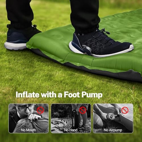 OGERY Double Sleeping Pad for Camping, 6" Extra-Thick Reinforced - Image 5