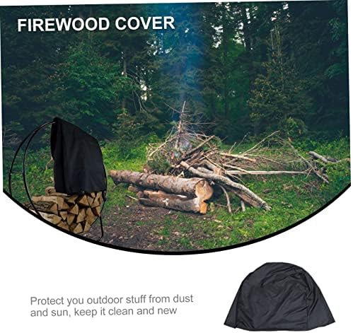 Oxford Cloth Firewood Rack Cover with Heavy Duty Straps - Image 3
