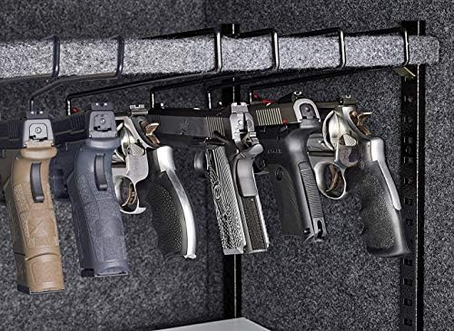StrongTools Handgun Hanger, Pistol Rack for Gun Safe Shelf or Bookshelf, Pistol Organizer for Displays and Cabinet (4 Packs for 8 Guns) - Image 4