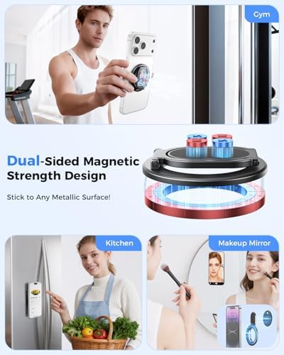 SUPERONE for MagSafe Phone Grip, Dual-Sided Magnetic Phone Ring Holder - Image 2