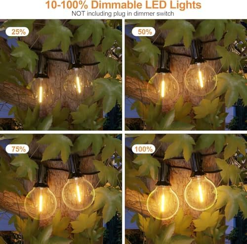 GPATIO Outdoor String Lights, 100FT LED Waterproof Patio Lights for Outside - Image 3