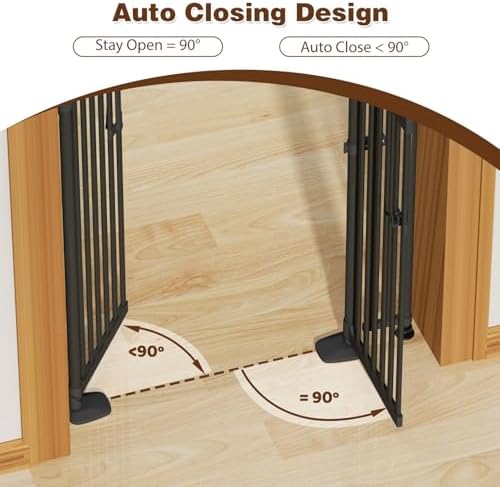 Extra Tall Cat Gate 74.8"-90.5" Height Adjustable Pressure Mounted - Image 4