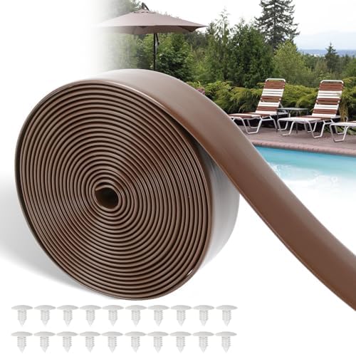 LukLoy 2" Wide 20ft Long Vinyl Straps for Patio Chairs Repairs, Brown by LukLoy