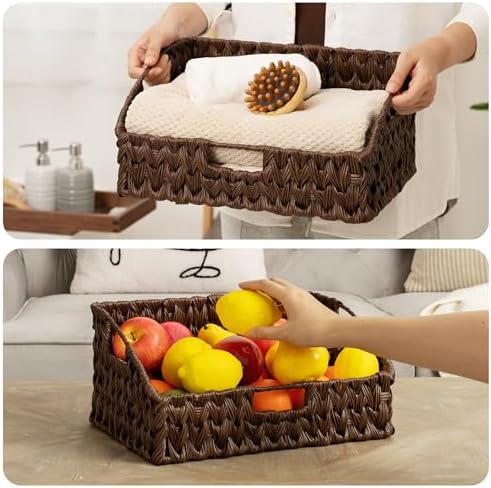 GRANNY SAYS Wicker Storage Basket for Shelves, Large Wicker Basket - Image 5