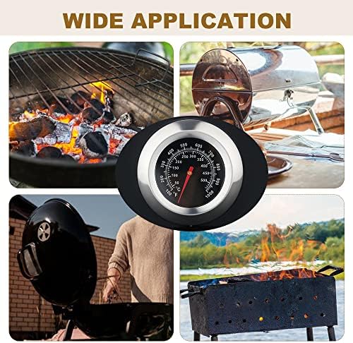 3" Face 1000F Charcoal BBQ Thermometer,1PC Barbecue Temperature Gauge - Image 2