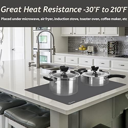 Extra Large Silicone Mat Kitchen Counter Heat Resistant Table Mat 36" x 24" - Image 4