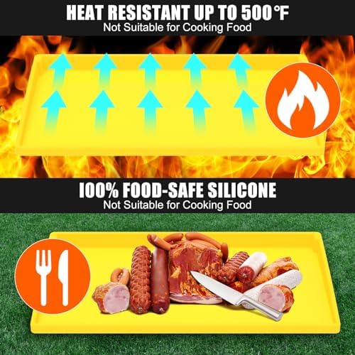 Silicone Griddle Mat Cover for Blackstone - 28 Inch True All-Encompassing Coverage Heavy Duty Food Grade Grill Buddy Mat, All Season Cooking Surface Protective Cover - Image 6