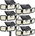 MIHANI Solar Lights Outdoor, Quick Charge Solar Motion Deck Lights Outdoor for Deck with High Brightness, Larger Built-in Tempered Glass Panel, Sensitive PIR Motion Inductor (Remote 6 Pack) by MIHANI