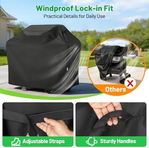 Grill Cover 50 Inch, Heavy Duty Waterproof Gas BBQ Cover - Image 6