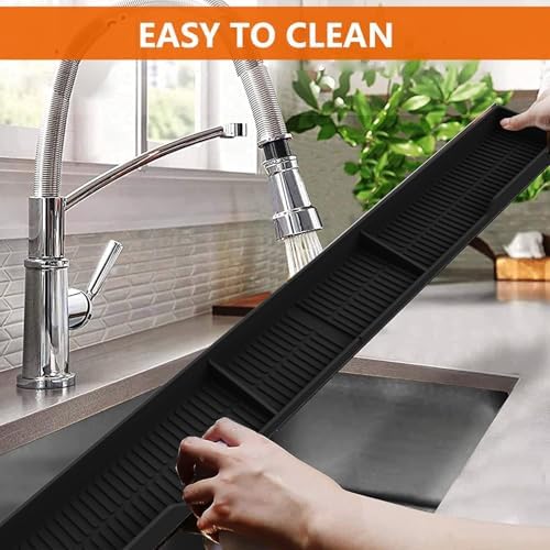 AWOKE Stove Top Shelf 30 Inch - Silicone Material Magnetic Shelf for Stove - 3 Functional Partitions Kitchen Spice Rack Organizer-Black,Kitchen Gadgets Storage Organization (Pack of 2) - Image 6
