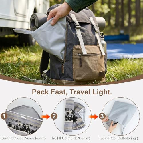 Picnic Table Cover with Bench Covers Camping Tablecloth Set with Pocket - Image 6