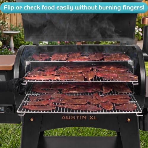 Jerky Racks for Traeger Smoker Woodridge Pro Beef Rack for Pit Boss Austin XL Parts Pellet Grill Large Smoking Accessories Cooling Warming Grate BBQ Accessories 29" Depth - Image 2