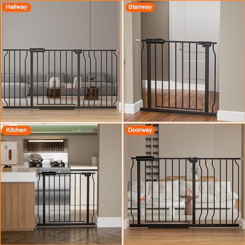 76.38 to 86.3 Inch Extra Wide Baby Gate for Doorway Stairs - Image 6