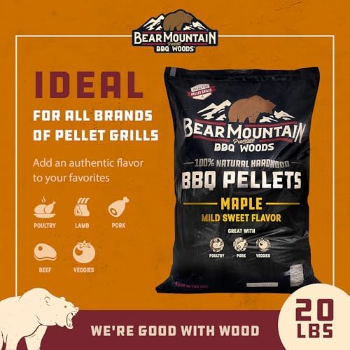 Bear Mountain All Natural Wood Pellets for Smoker, Grill & BBQ, 20 Lbs - Image 3