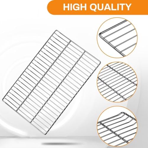 Cooking Grate Replacement Parts for Masterbuilt 40 Inch Electric Smoker, 19.69" x 12.28" Grill Grids, Smoker Grates for Masterbuilt MB20070115, MB20072918, MB20074719, MB20072916, 2 Pack - Image 4