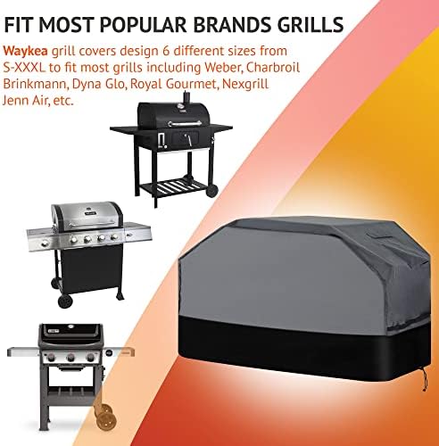 600D Oxford Heavy Duty BBQ Grill Cover 76Wx28Dx46H, Water Resistant - Image 4