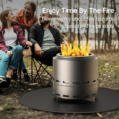 38" Fireproof Fire Pit Mat for Solo Stove Bonfire Deck Protector - Image 3