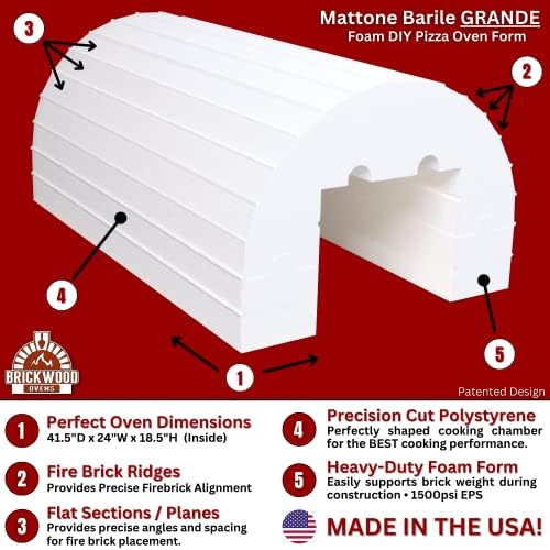 Mattone Barile Grande DIY Wood Fired Pizza Oven - Build a Large Backyard Brick Oven with Locally Sourced Masonry Materials - Image 3