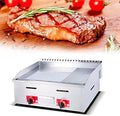 Gas Griddle LPG Commercial Stainless Steel Heavy Duty Restaurant Outdoor Griddle Gas Baking Plate Burger Grill Large Non-Stick Burners Flat Hot Plate and Can Cook for Medium to High Volumes by Unknown