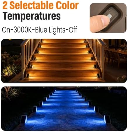 Solar Driveway Lights Outdoor, Dock Deck Lights Solar Powered, Stair lights - Image 2