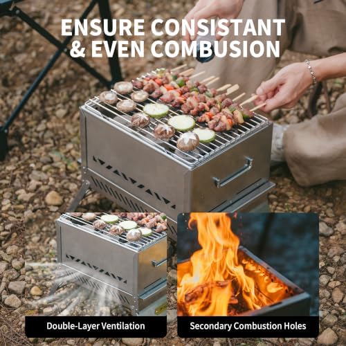 Naturehike 2-in-1 Stove & Grill, Foldable, IGT Table Compatible - Image 4