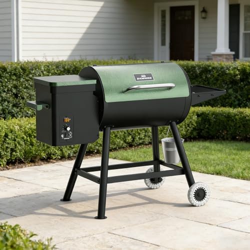 DAMNISS Pellet Smoker Grill Combo, 456 SQ.IN Cooking Area with PID Temperature Control (180-450°F) Electric BBQ Meat Grills & Smokers, Patio Backyard for Roast Outdoor - Image 5