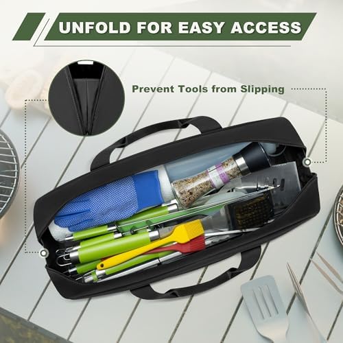 HODRANT Grill Tool Storage Bag with Pockets for Barbecue Tool up to 22" - Image 5