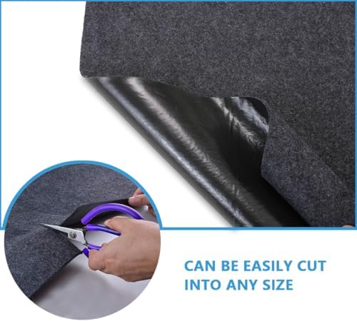 Gas Grill Mat，Premium BBQ Mat—Protects Decks and Patios from Grease Splashes,Soft Absorbent Material-Contains Grill Splatter，Anti-Slip and Waterproof Backing，Washable (36" x 36") - Image 6