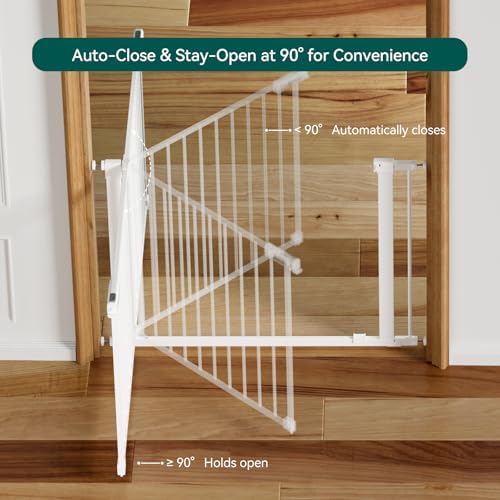 Babelio Baby Gate for Stairs No Drilling, PressGuard, 36-41 in Dog Gate - Image 5