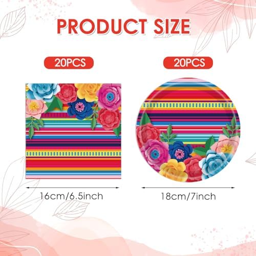 Mexican Fiesta Party Tableware Supplies Set - Image 2