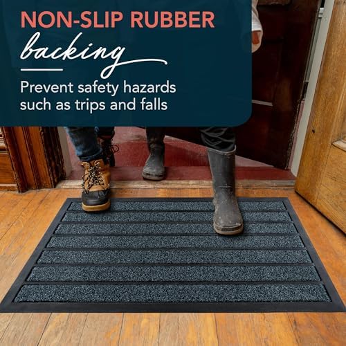 ubdyo Extra Durable Door Mat Outside Entrance (30" x 17", Bright Blue) - Image 6