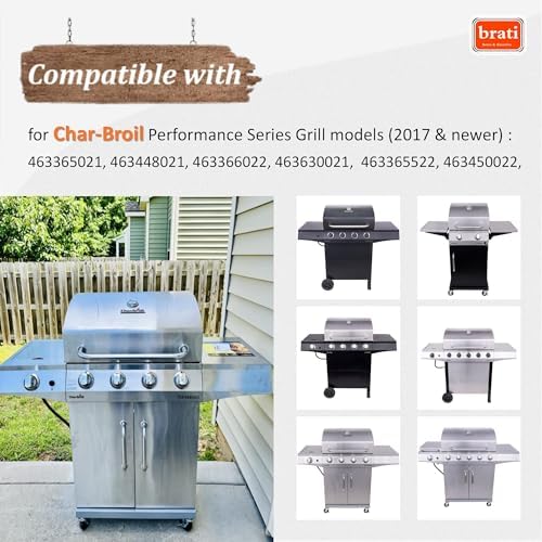 brati Chrome Control Knob Replacement for Char-Broil Performance Series Gas Grill (2017 and Newer),Performance Series 4 Burner Grill Replacement Knobs,4 Pcs - Image 4