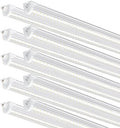 Ensenior 8FT LED Shop Lights, 6000K T8 Commercial Bay Lighting, 10 Pack by Ensenior