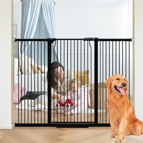 40.5" Extra Tall Baby Gate for Doorways, 60.2-65.7 in Wide Dog Pet Gates by Unknown