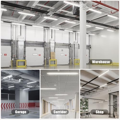 2 Packs 4FT LED Batten Light with 50cm Cable, Ultra-Thin Ceiling Surface Mounted Light, 40W, 4000K, IP20, LED Ceiling Lamp for Garage, Shop, Hallway, Office, Market - Image 7
