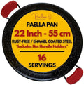 Paelluxe Paella Pan Enameled No-Rust Steel Skillet - 22 Inch, 16 Servings by Paelluxe