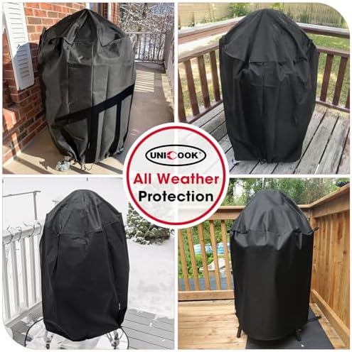 Unicook 22-Inch Charcoal Kettle Grill Cover, Heavy Duty Watereroof - Image 3