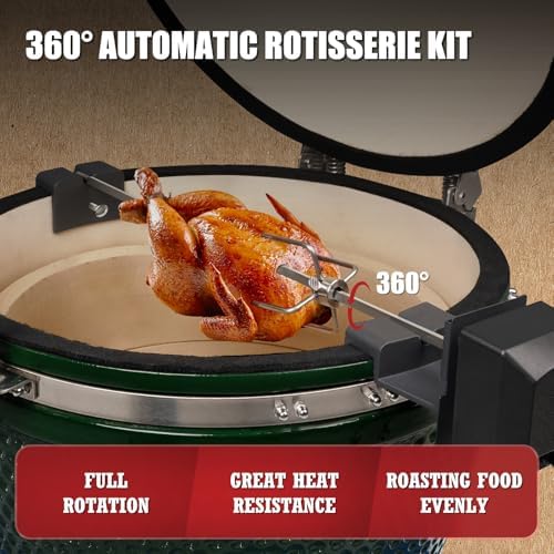 Buzzlett Rotisserie Accessory Attachment for Whole Chicken, Roasts, BBQ - Image 2