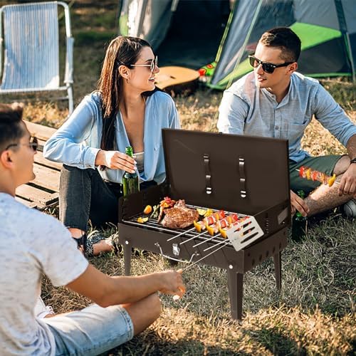 Outvita Portable Charcoal Grill, Foldable BBQ, Outdoor Smokers - Image 7