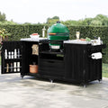 JIJIWANG 66.5" Outdoor Kitchen Island with Drawer and Stainless Top, Black by JIJIWANG