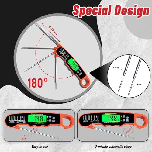 Meat Thermometer Digital, Instant Read Digital Meat Thermometer - Image 6