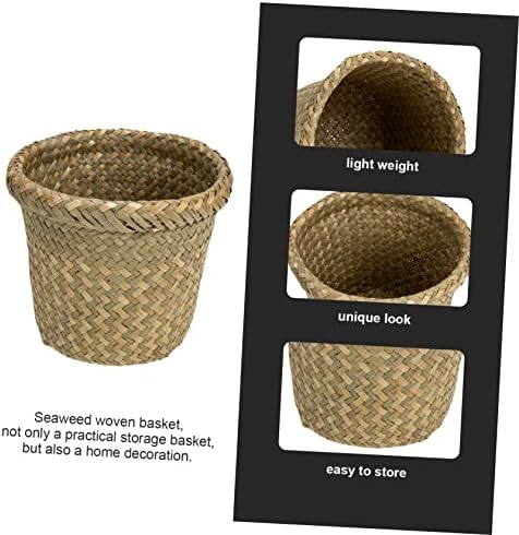 Outdoor Woven Storage Basket Natural Trash Holder for Home Decor Picnic and Household Storage Versatile and for Fruits Vegetables and Snacks - Image 2