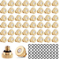 50 Pack Brass Misting Nozzles 10/24 UNC 0.02" Orifice Heavy Duty by NFAMRZCAR