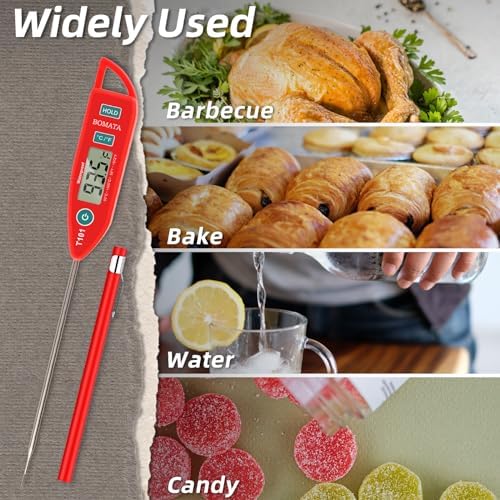 BOMATA Digital Water Thermometer for Liquid, Meat, Cooking, IPX7 Waterproof - Image 7
