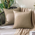 MIULEE Decorative Outdoor Pillow Covers Waterproof 16x16 Khaki by MIULEE