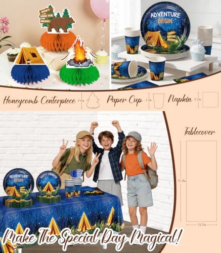 All-in-One Camping Party Decorations for Summer Camp Themed Adventure Party - Image 5