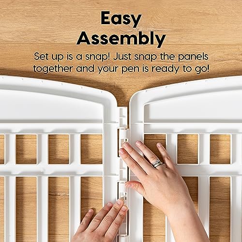 IRIS USA Playpen Panels, Extension Set, White - Image 3